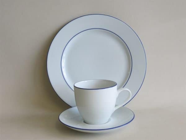 Blaurand 3-teiliges Kaffeegedeck Ole mit Teller 21,5 cm