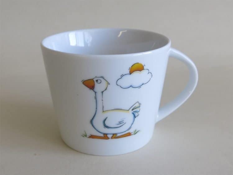 Tasse für Krippenkinder Clio Gans Kindergartenporzellan
