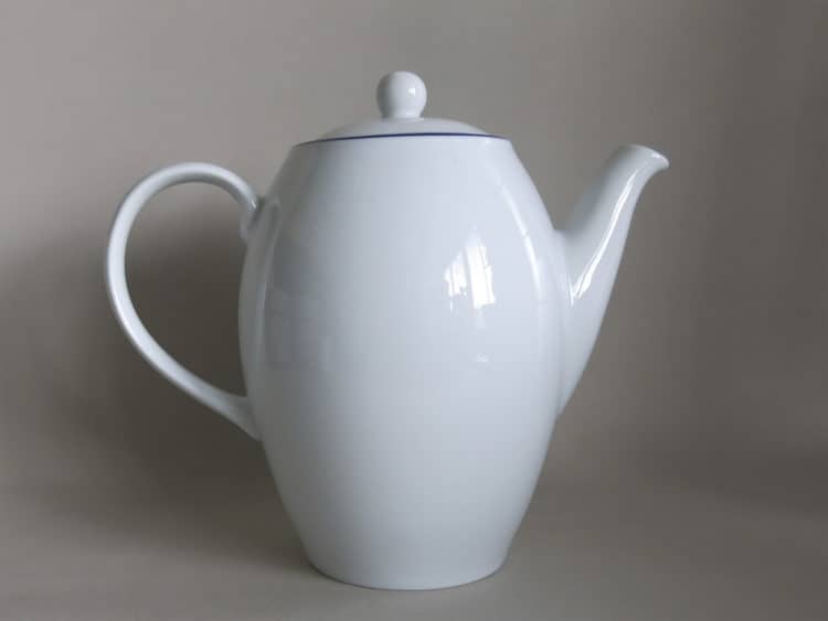 Blaurand Porzellan Kaffeekanne 1,2 l