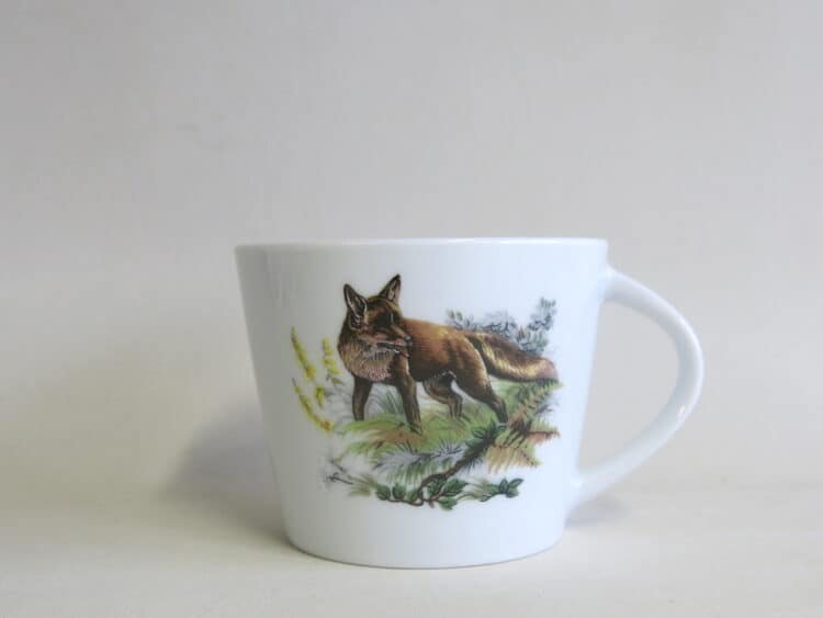 Porzellan Tasse Clio Jagdmotiv Fuchs