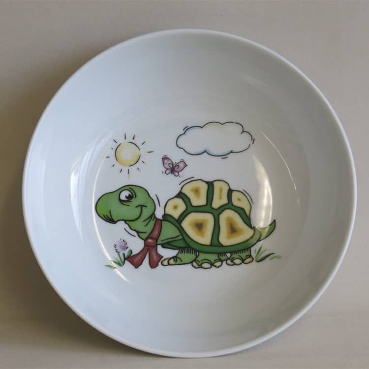 Porzellan Schale 18 cm mit Schildkröte