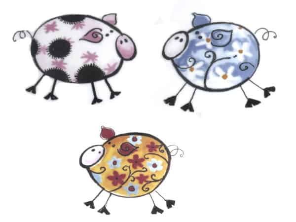 Kunterbunte Schweinchen