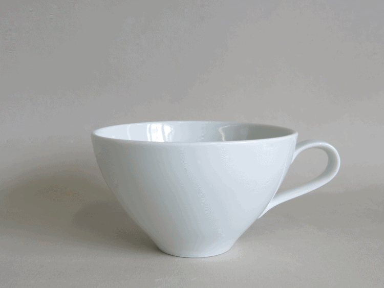 Teetasse Carlo 250 ml weißes Porzellan 2000