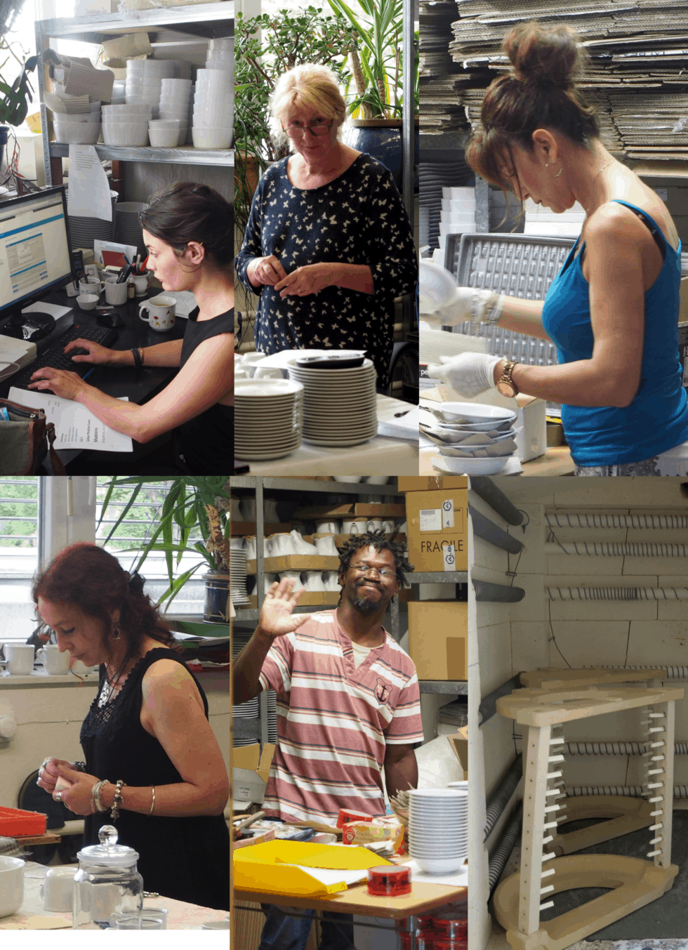 Über uns ~ Porzellan im Hinterhof