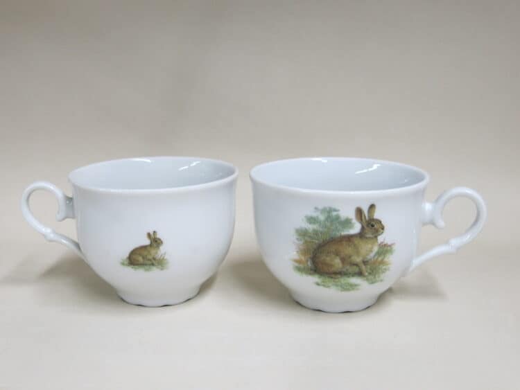 Teetasse ofelie vorne und hinten Wildkaninchen