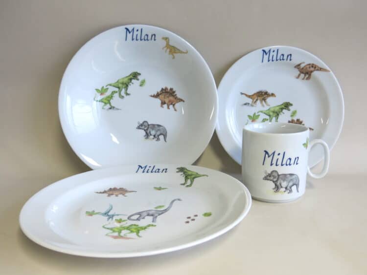 Set Essteller Dinosaurier