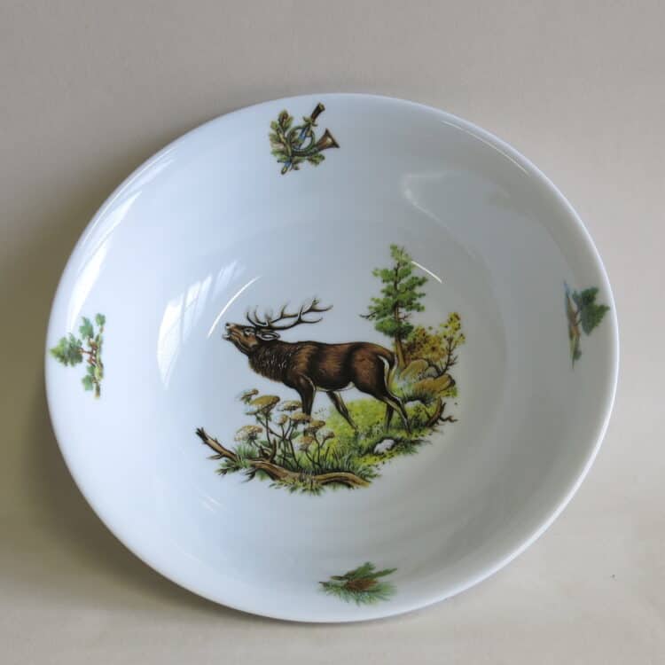 Geschirr Mit Jagdmotiv
