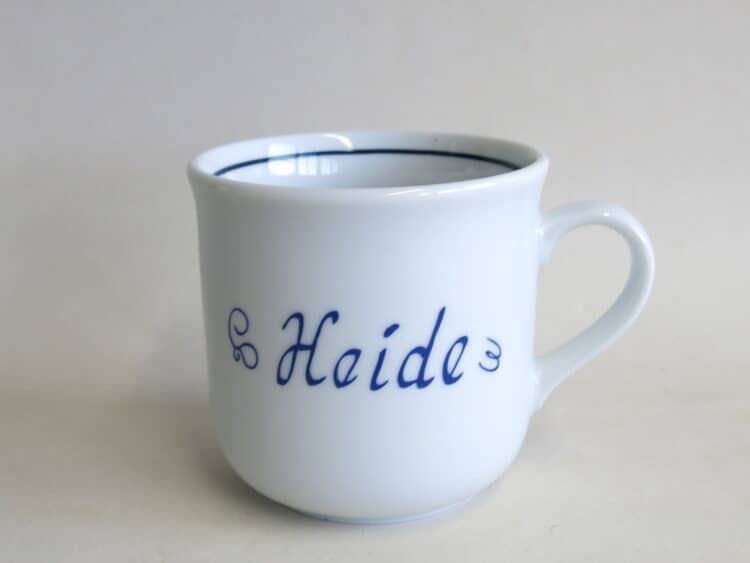 Klassische Namenstasse Sonderangebot Heide