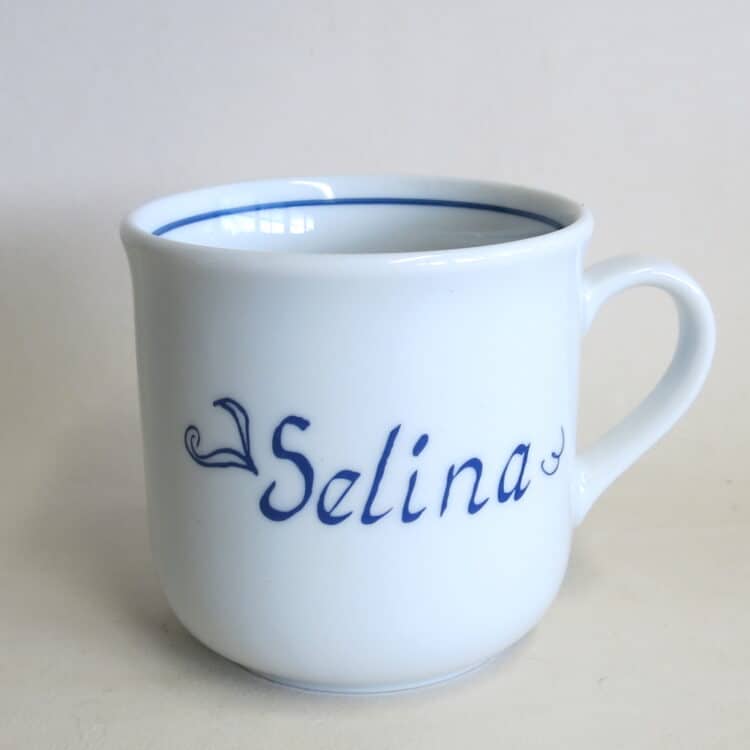 Klassische Namenstasse Sonderangebot Selina