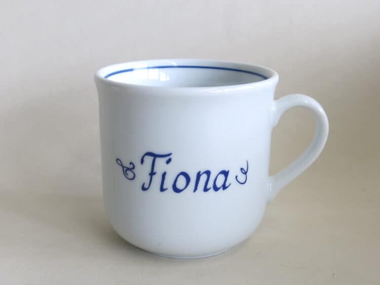 Klassische Namenstasse Sonderangebot Fiona