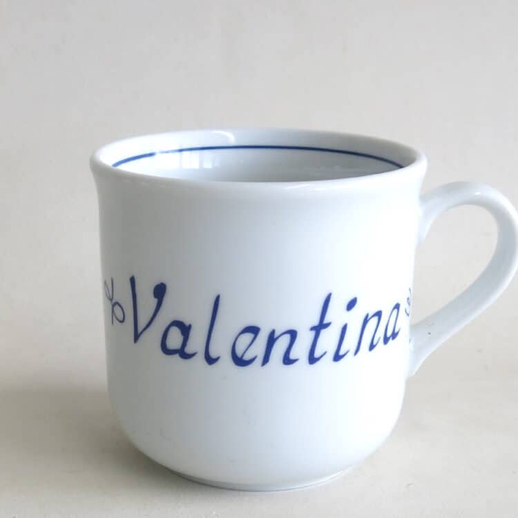 Klassische Namenstasse Sonderangebot Valentina