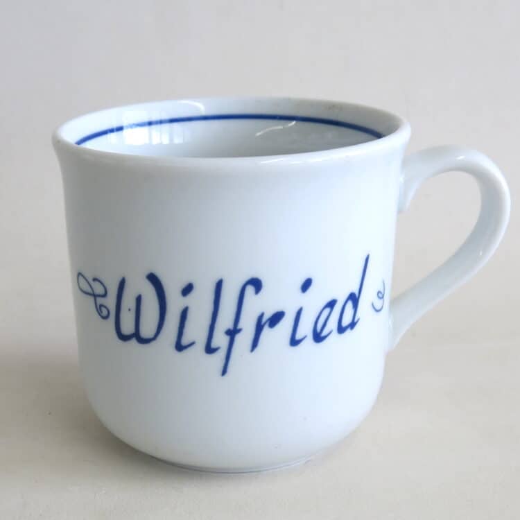 Klassische Namenstasse Wilfried Sonderpreis 3,50 Euro