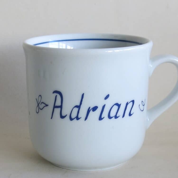 Klassische Namenstasse Sonderangebot Adrian