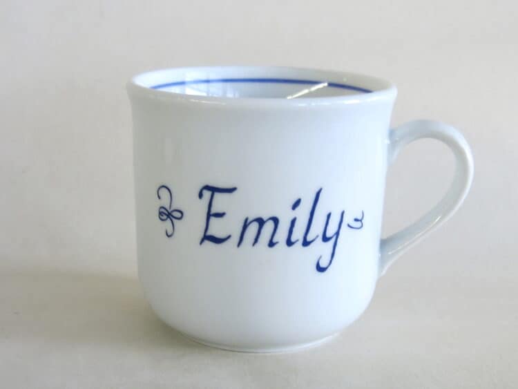Klassische Namenstasse Sonderangebot Emily