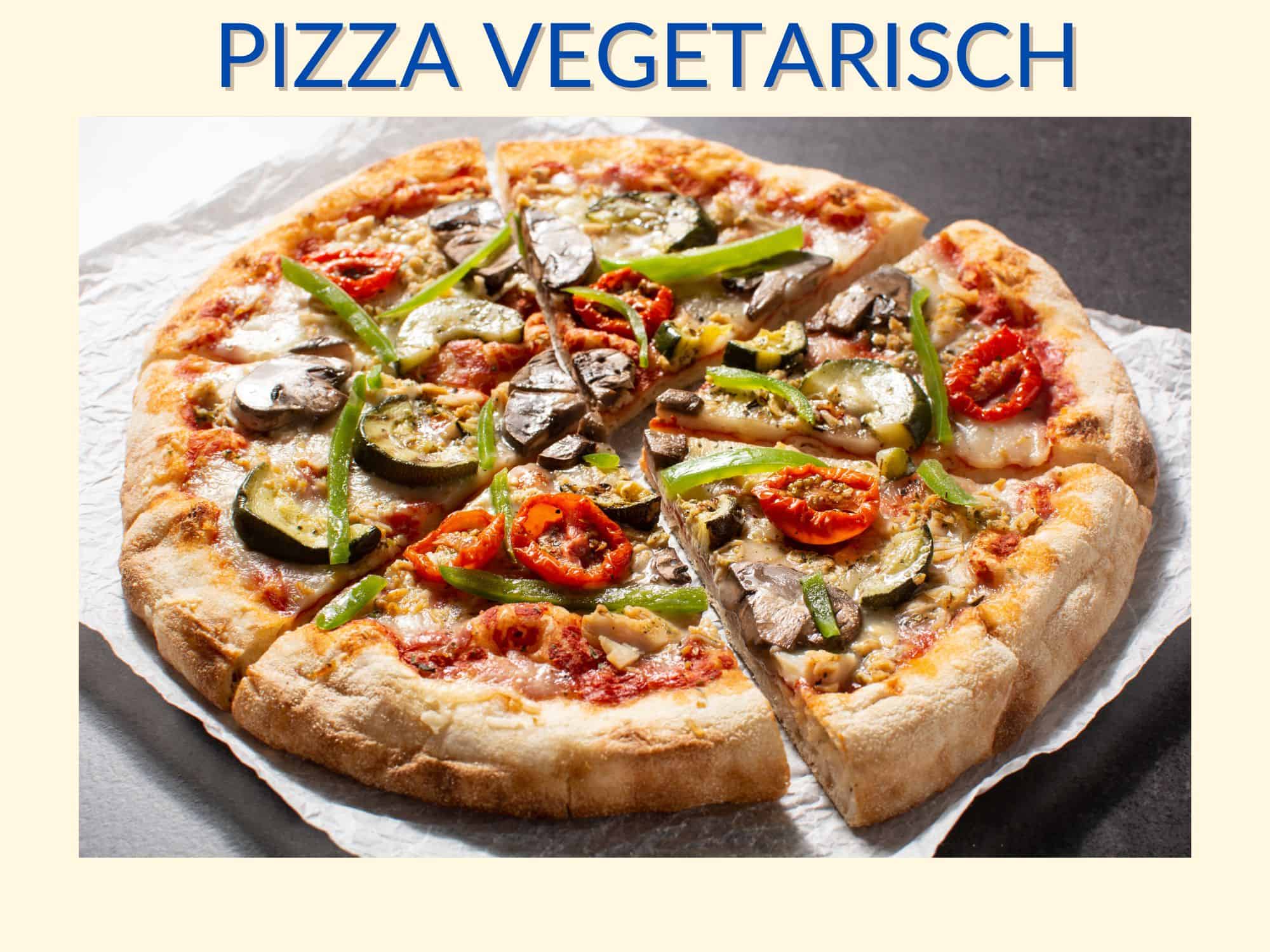 Pizza vegetarisch für Blogbeitrag