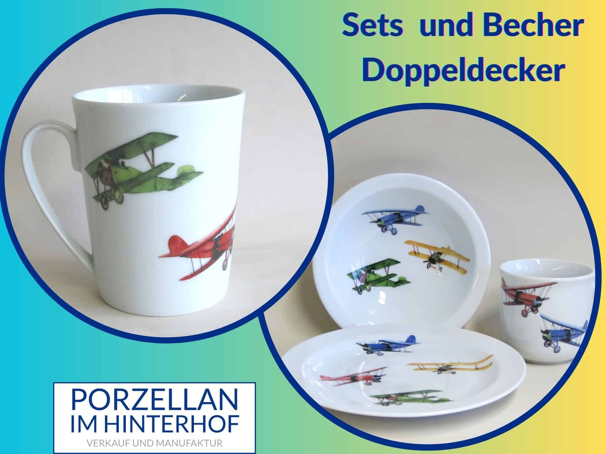 Bestseller April Porzellan Sets und Tassen Doppeldecker