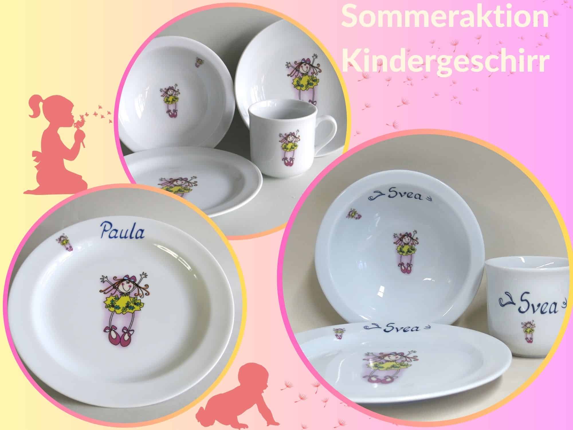 Sommeraktion 2023 Kindergeschirr Ballerina Püppi Fleckli 