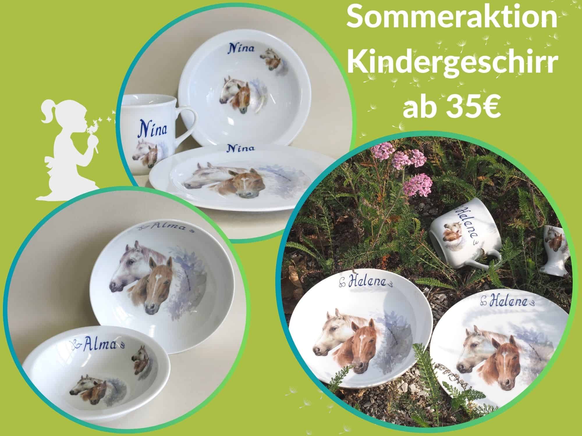 Sommeraktion 2023 Kindergeschirr Schimmel und Fuchs 24.6.- 6.7.2023 im Sonderangebot