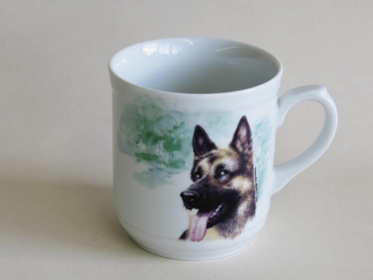 Porzellan Becher Sina klein Schäferhund