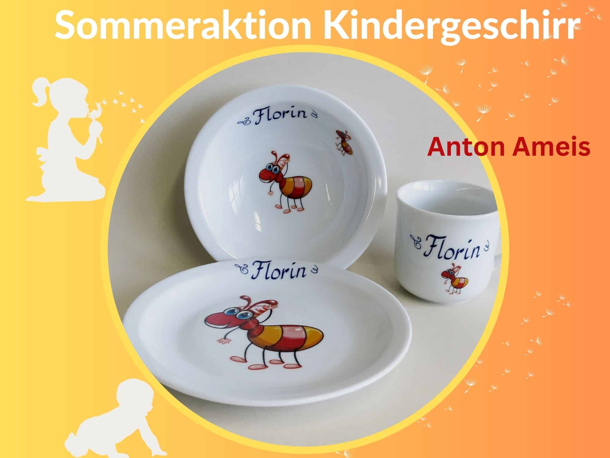 Sommeraktion 2023 Kindergeschir Anton Ameis