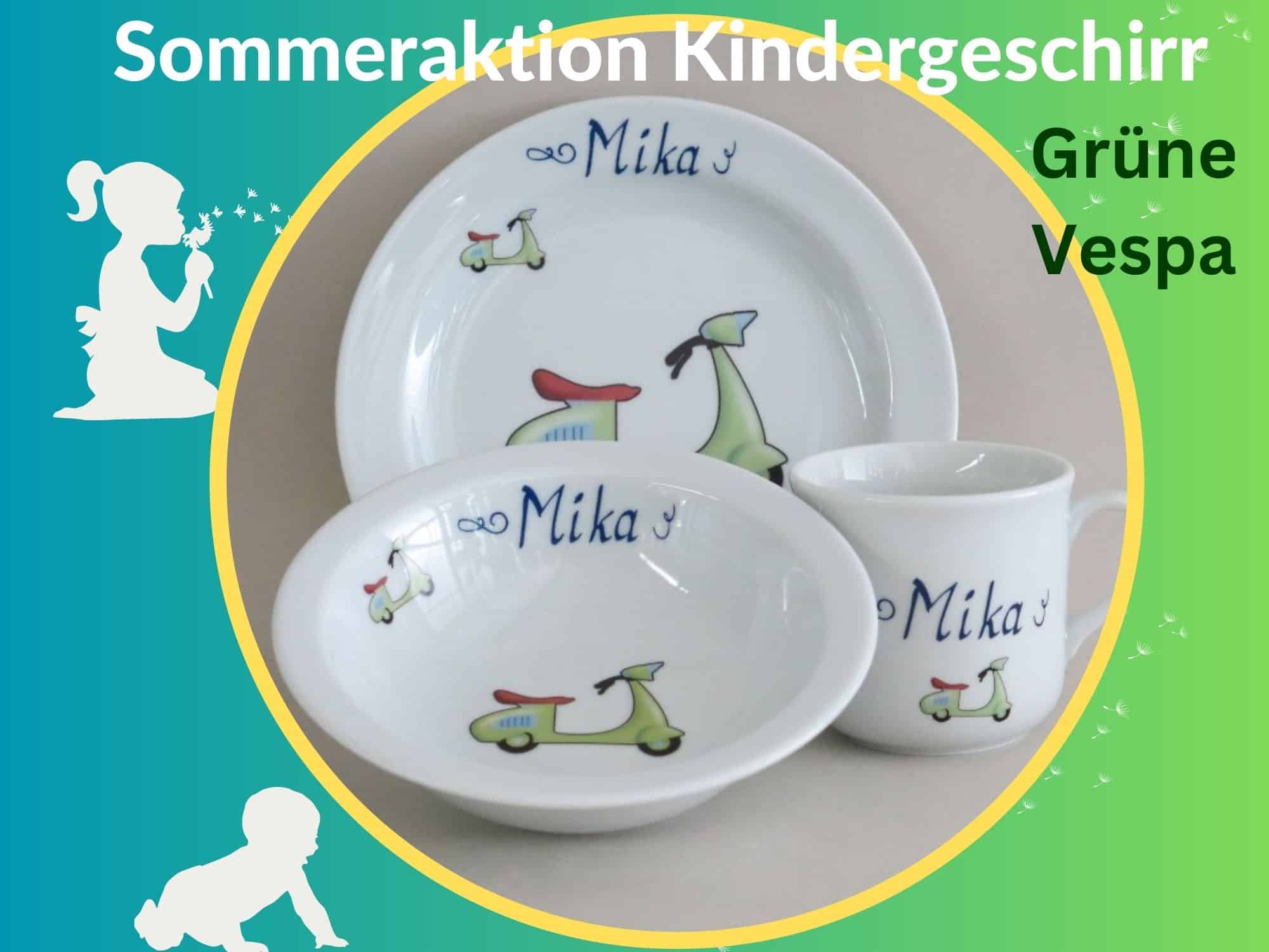 Sommeraktion 2023 Kindergeschir Grüne Vespa ohne logo(2)