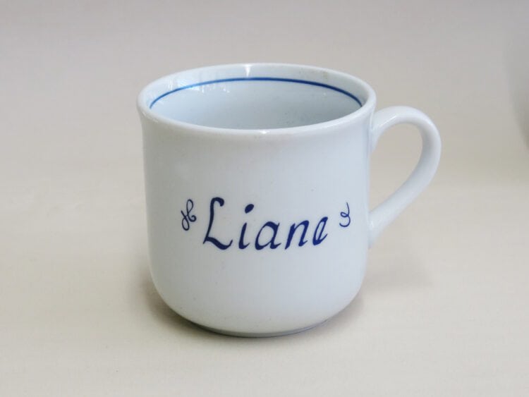 Sonderpreis klassische Namenstasse Liane