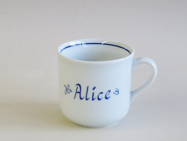 Klassische Namenstasse Sonderangebot Alice