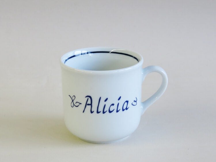 Klassische Namenstasse Sonderangebot Alicia