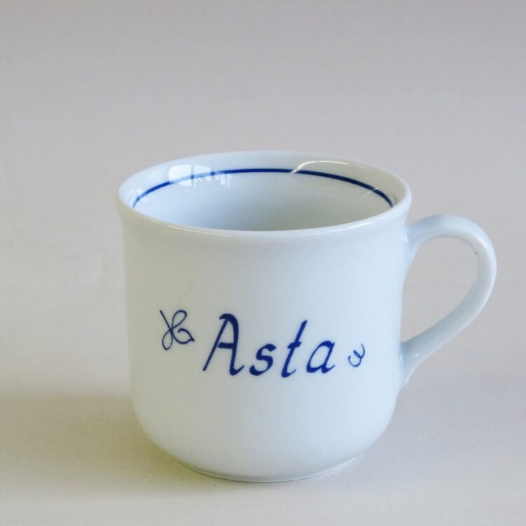 Klassische Namenstasse Sonderangebot Asta